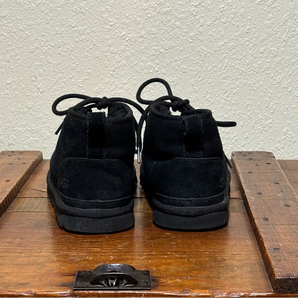 UGG Neumel Black Suede ankle boot. Wool lined Heritage Chukka. Women’s 8 - Picture 7 of 10